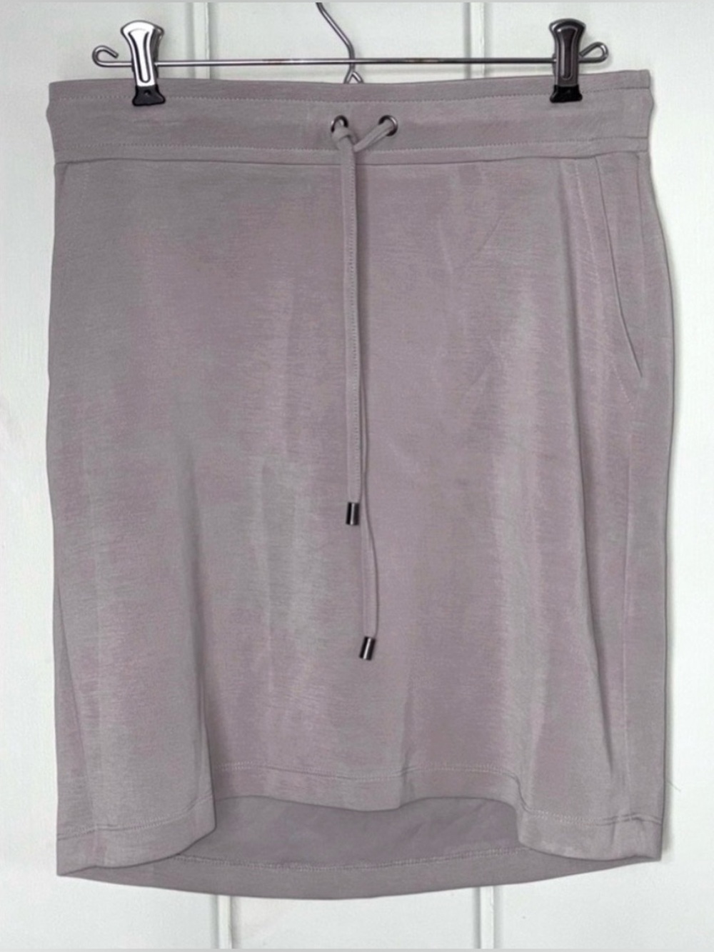 Rachel Zoe Drawstring Pencil Skirt in Light Gray size S